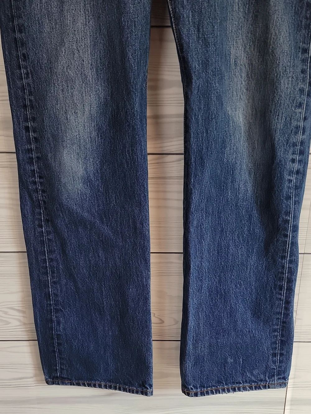 Levi's 501 Button Fly Straight-Leg Blue Denim Jeans Mens Size 34